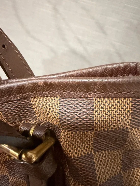 LOUIS VUITTON Marais Shoulder Bag Damier Ebene Leather Brown - Picture 8 of 11